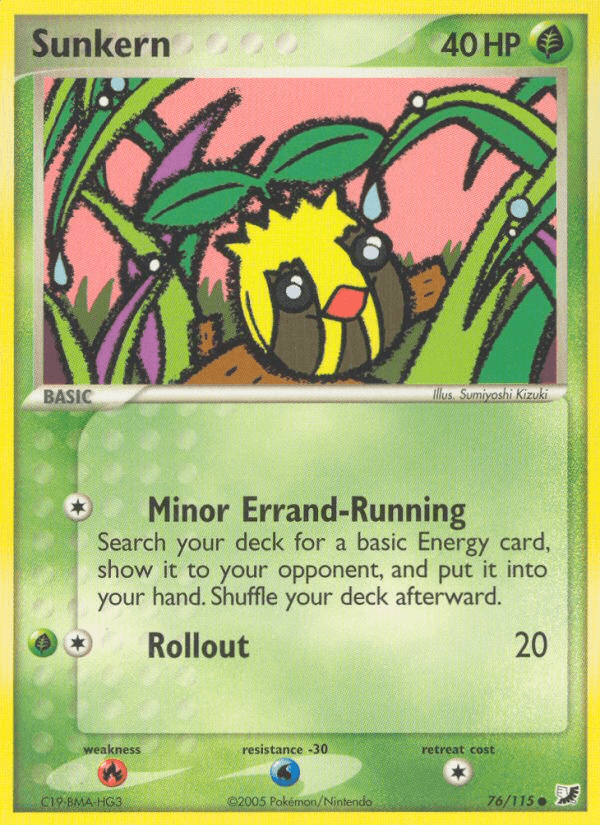 Carta Pokémon Sunkern 76