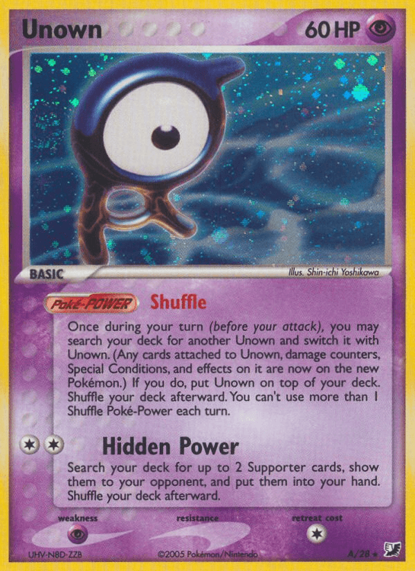 Carta Pokémon Unown A