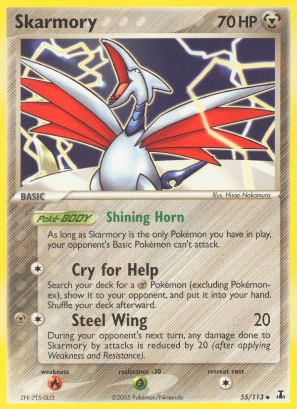 Carta Pokémon Skarmory 55 de Delta Species
