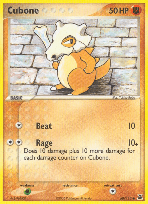 Carta Pokémon Cubone 60