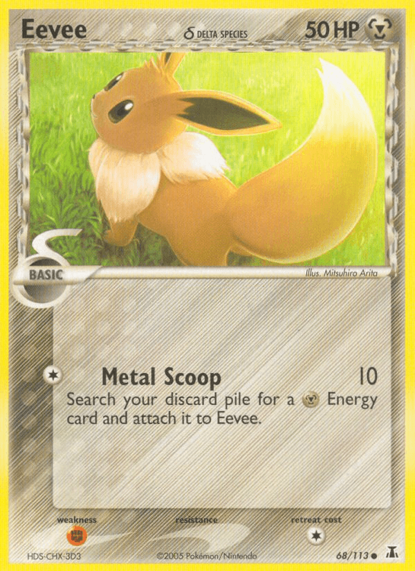 Carta Pokémon Eevee δ 68 de Delta Species