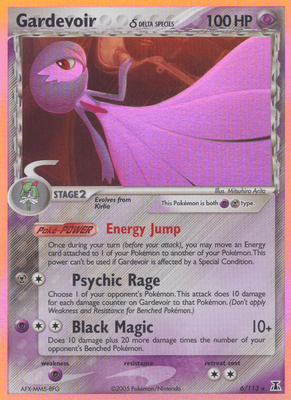 Carta Pokémon Gardevoir δ 6