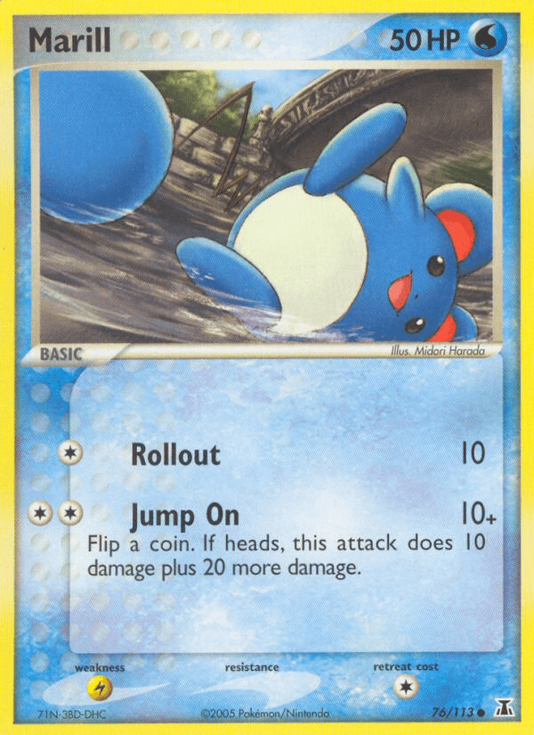 Carta Pokémon Marill 76