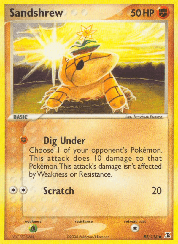 Carta Pokémon Sandshrew 82