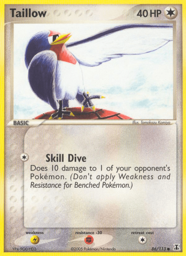 Carta Pokémon Taillow 86 de Delta Species