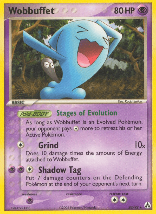 Carta Pokémon Wobbuffet 28