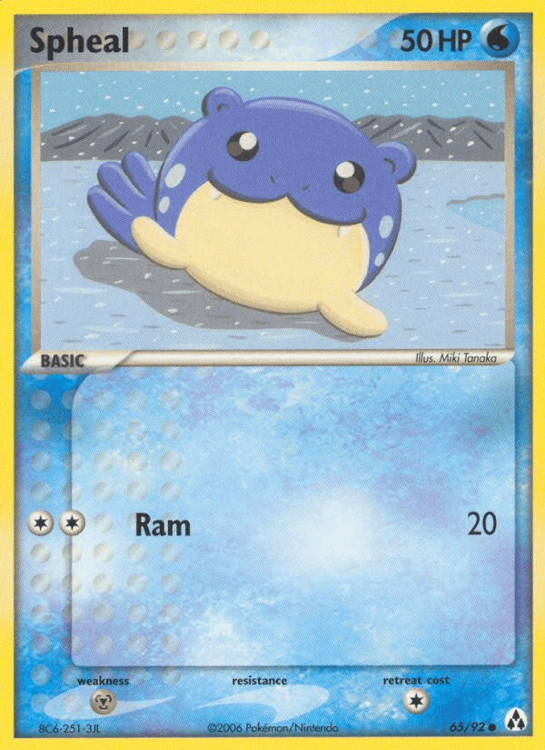 Carta Pokémon Spheal 65