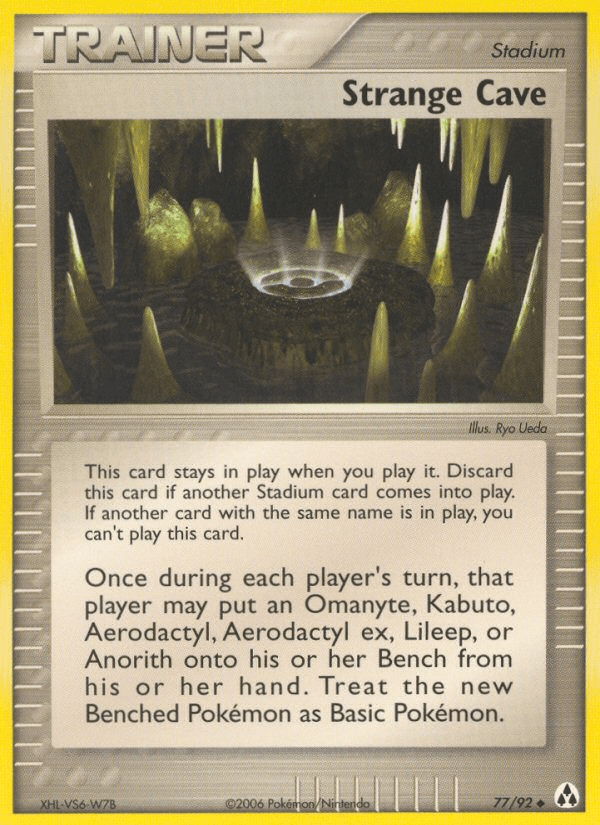 Carta Pokémon Strange Cave 77 de Legend Maker