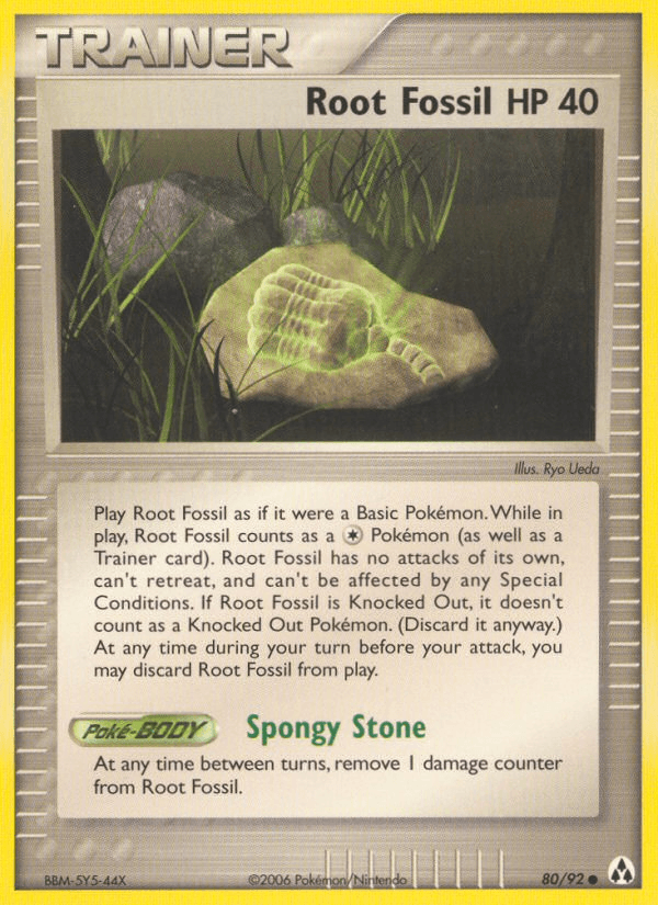 Carta Pokémon Root Fossil 80 de Legend Maker