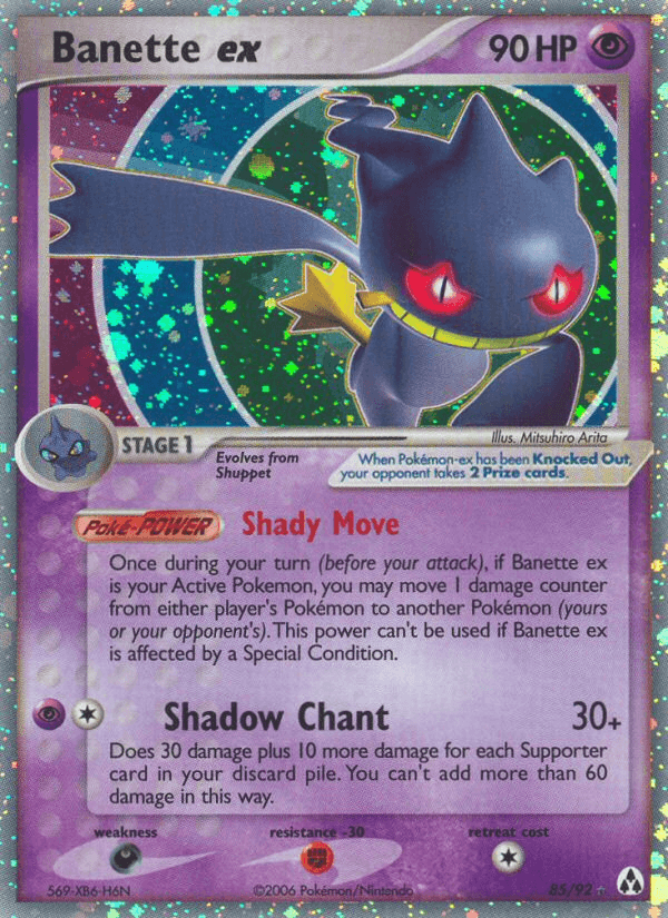 Carta Pokémon Banette ex 85