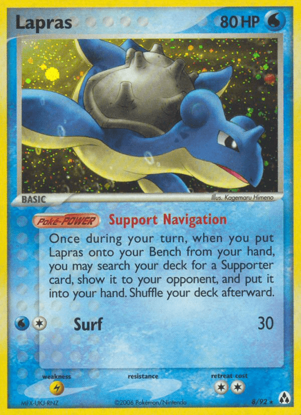 Carta Pokémon Lapras 8