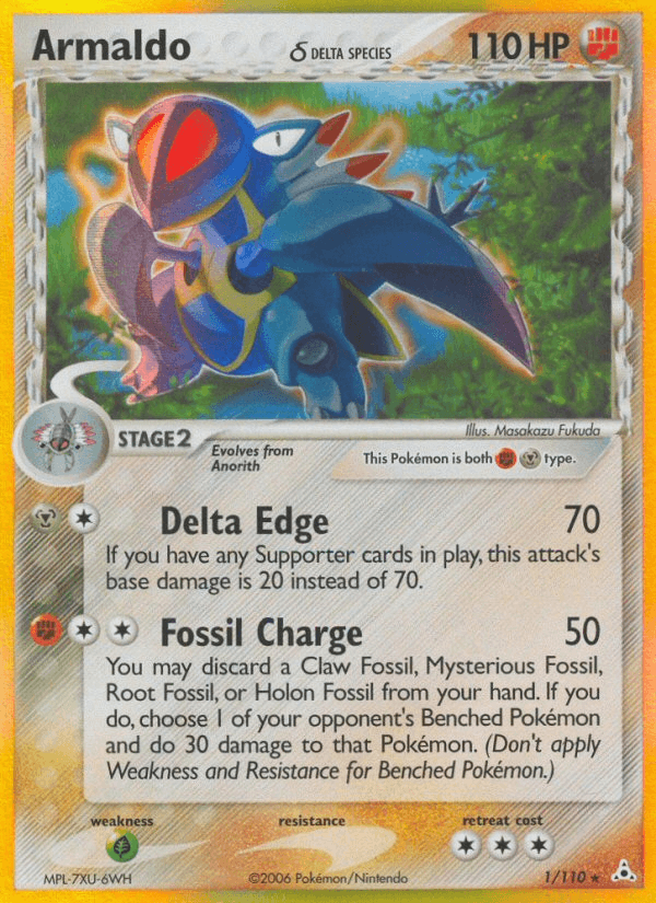 Carta Pokémon Armaldo δ 1