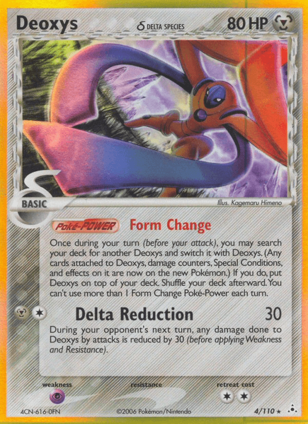 Carta Pokémon Deoxys δ 4