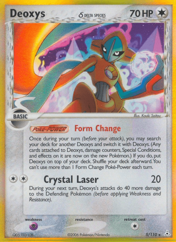 Carta Pokémon Deoxys δ 5