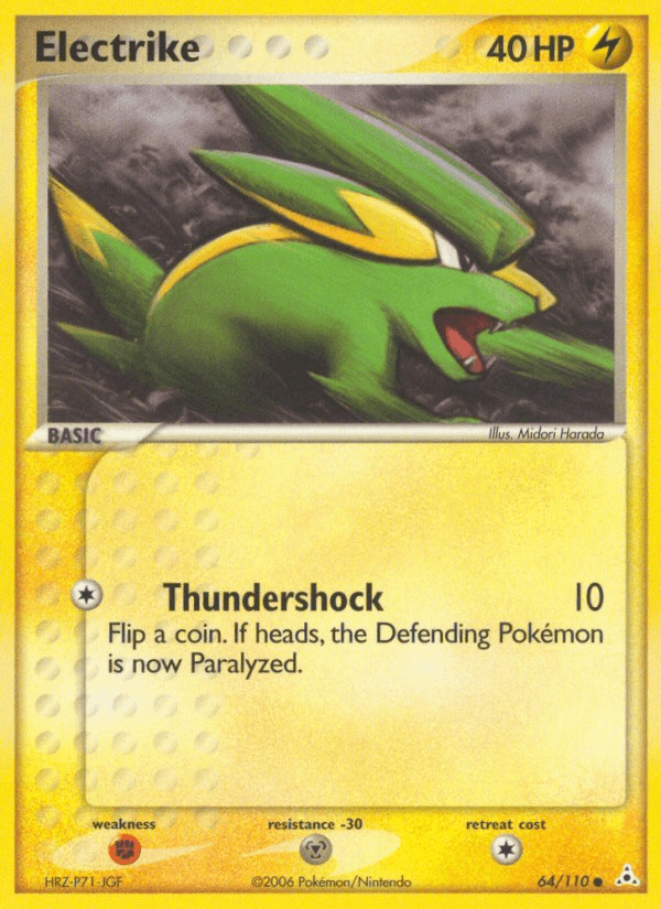 Carta Pokémon Electrike 64