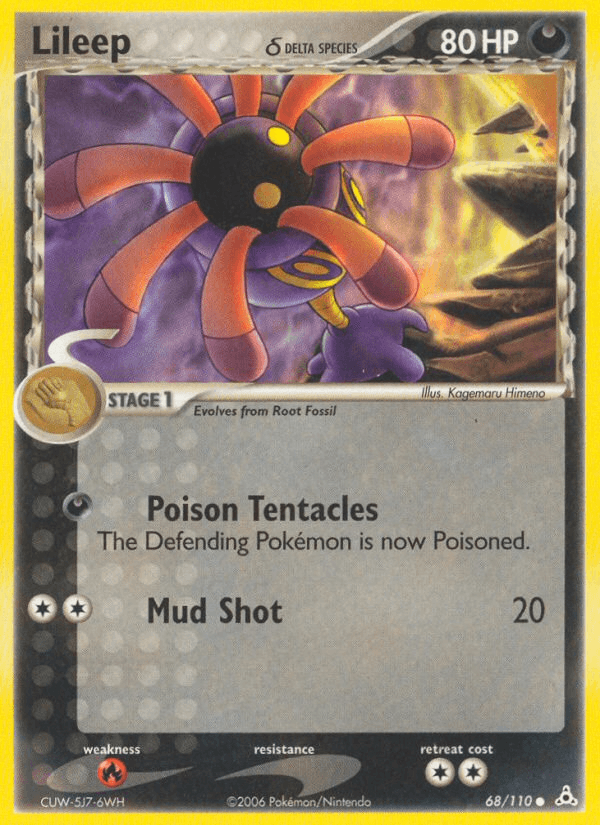 Carta Pokémon Lileep δ 68