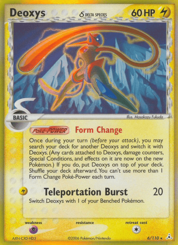 Carta Pokémon Deoxys δ 6