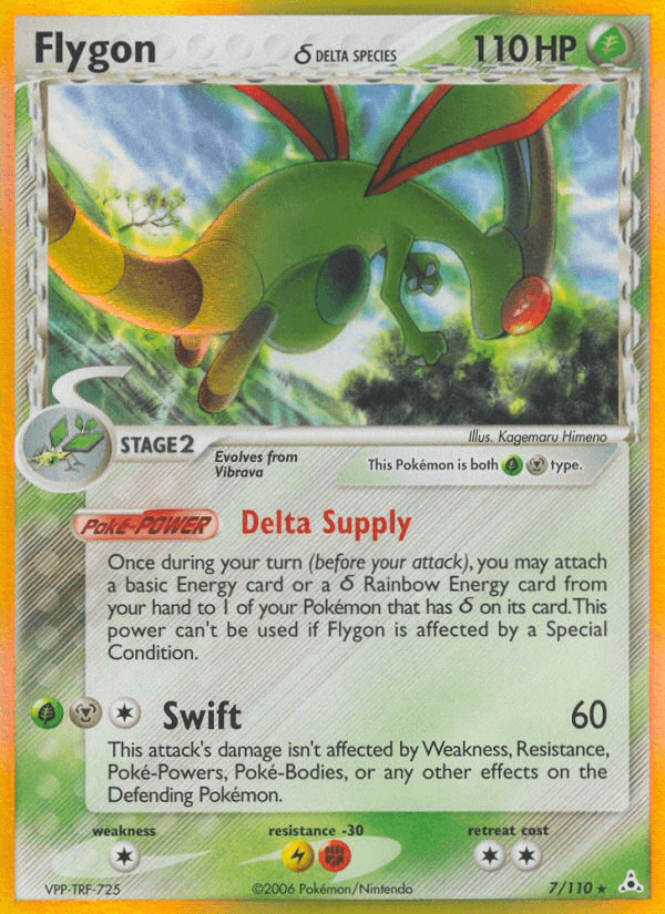 Carta Pokémon Flygon δ 7