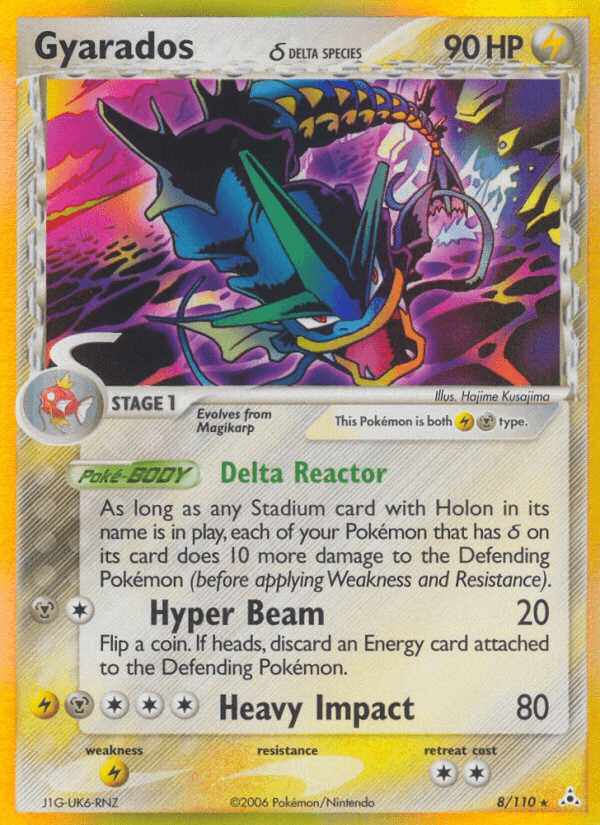 Carta Pokémon Gyarados δ 8
