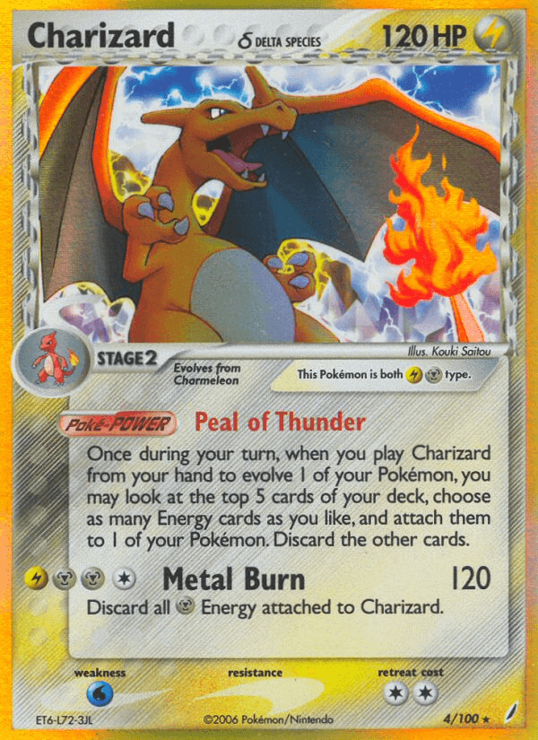 Carta Pokémon Charizard δ 4