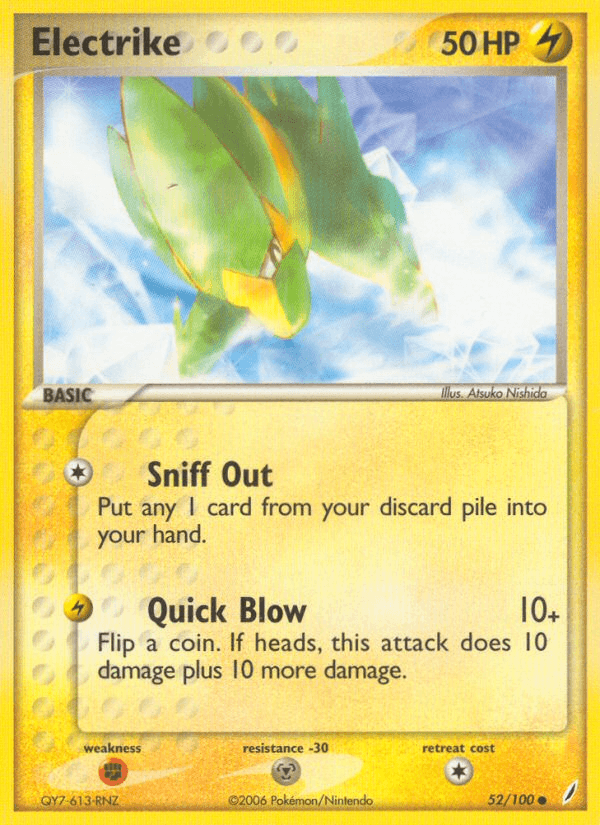 Carta Pokémon Electrike 52