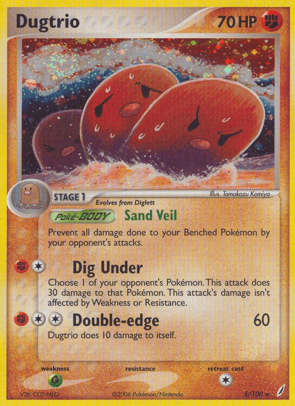 Carta Pokémon Dugtrio 5