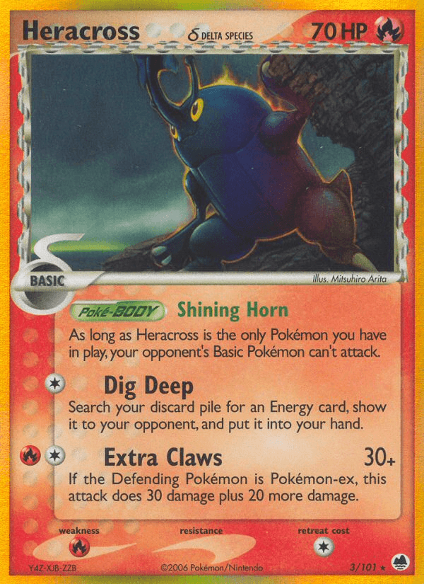 Carta Pokémon Heracross δ 3