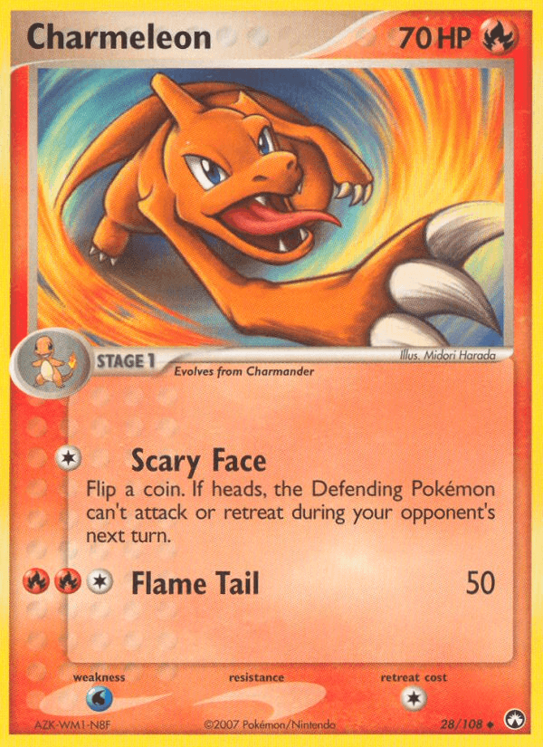 Carta Pokémon Charmeleon 28 de Power Keepers