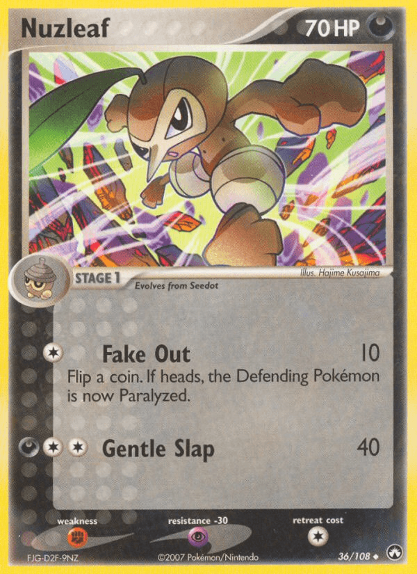 Carta Pokémon Nuzleaf 36