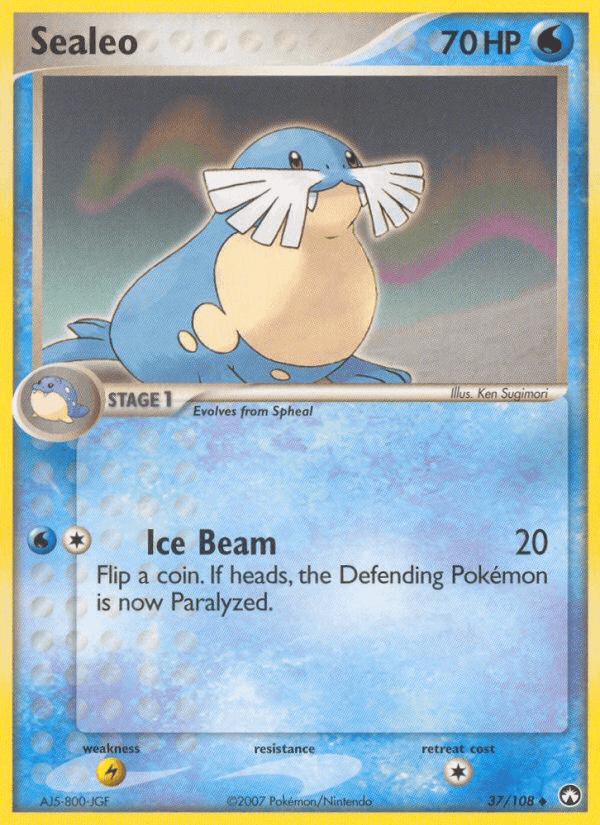 Carta Pokémon Sealeo 37