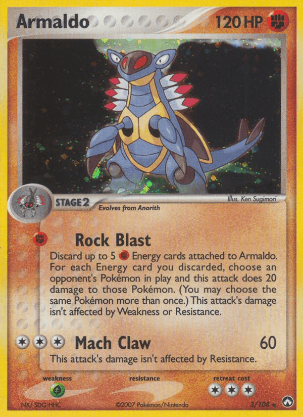 Carta Pokémon Armaldo 3