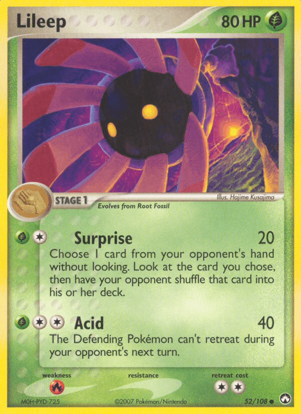 Carta Pokémon Lileep 52