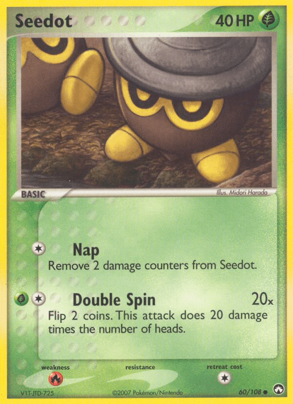Carta Pokémon Seedot 60