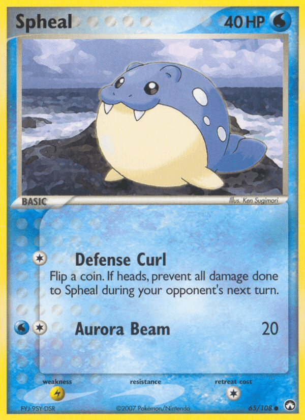 Carta Pokémon Spheal 65 de Power Keepers