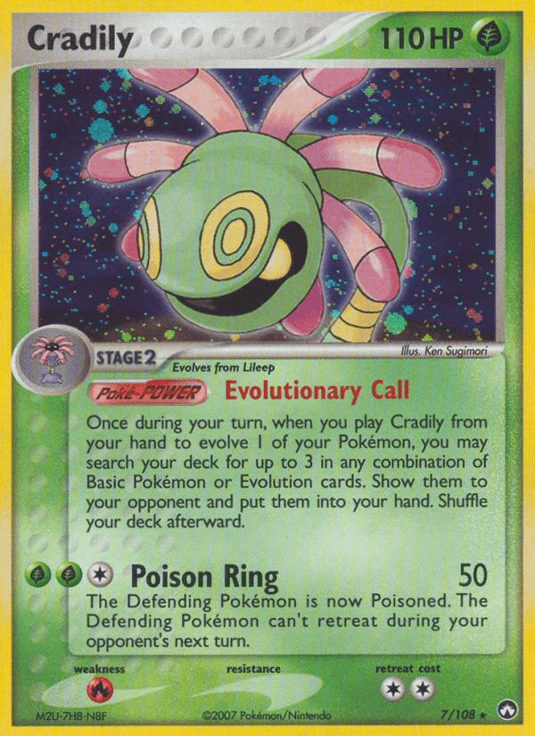 Carta Pokémon Cradily 7