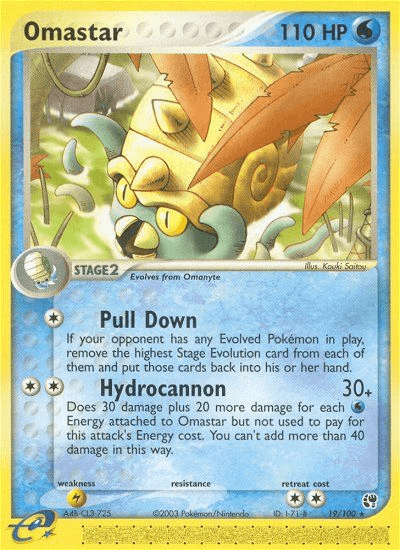 Carta Pokémon Omastar 19