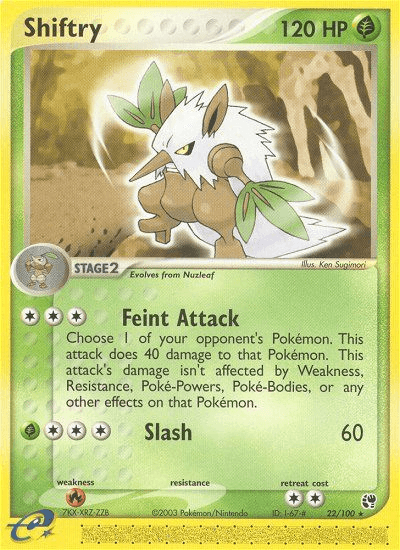 Carta Pokémon Shiftry 22