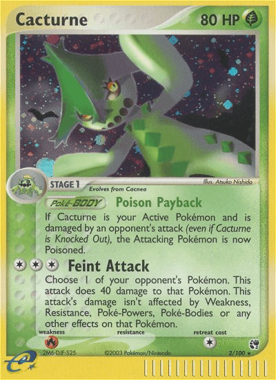 Carta Pokémon Cacturne 2