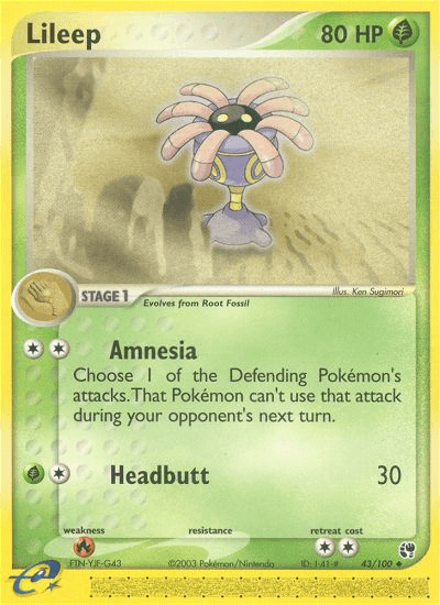 Carta Pokémon Lileep 43