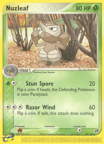 Carta Pokémon Nuzleaf 49