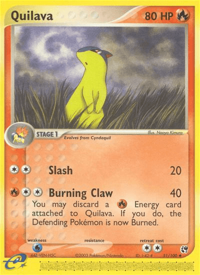 Carta Pokémon Quilava 51