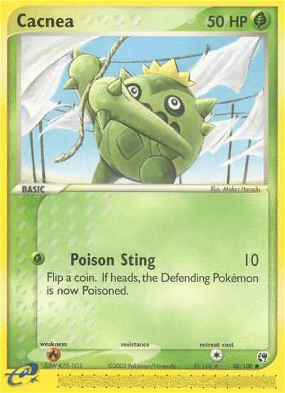 Carta Pokémon Cacnea 58