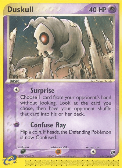 Carta Pokémon Duskull 61
