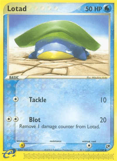 Carta Pokémon Lotad 67