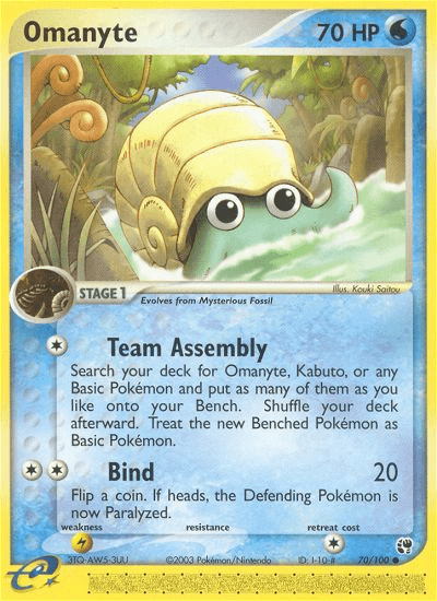 Carta Pokémon Omanyte 70