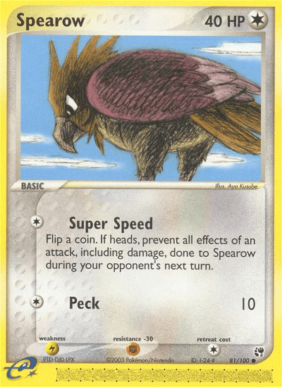 Carta Pokémon Spearow 81