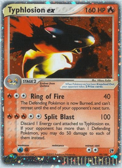 Carta Pokémon Typhlosion ex 99