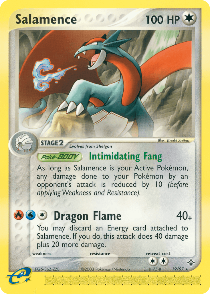 Carta Pokémon Salamence 19
