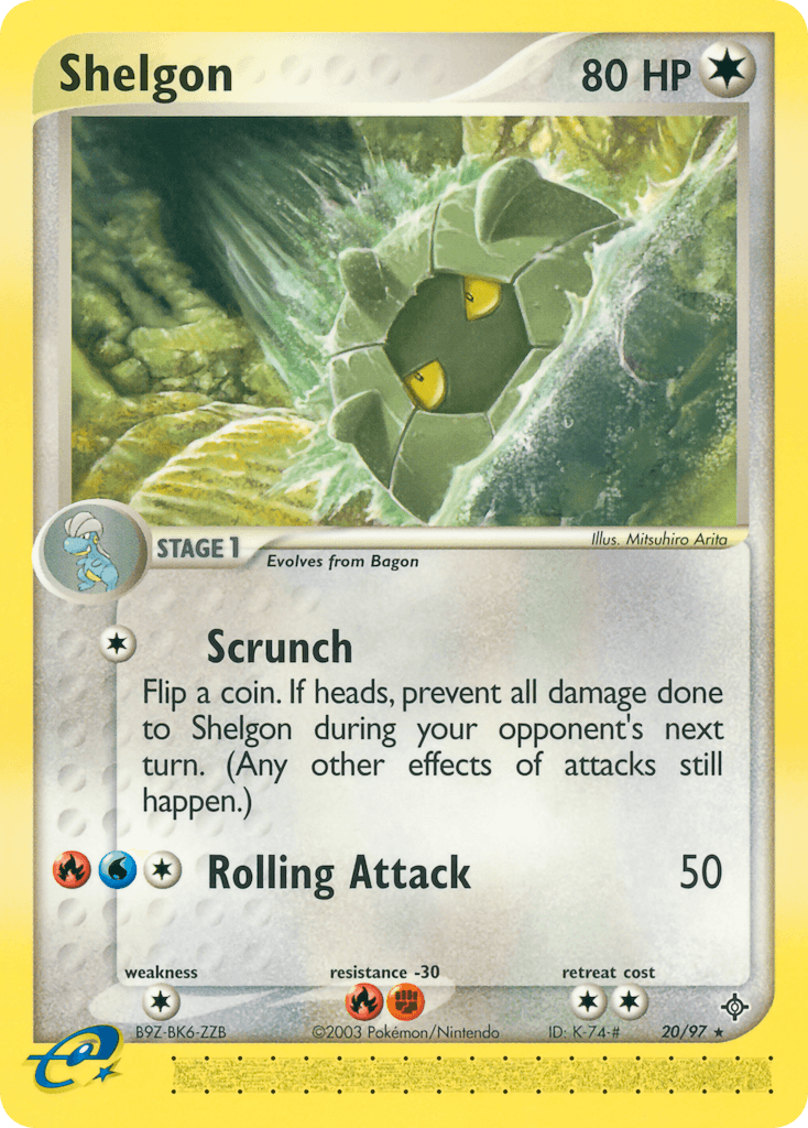 Carta Pokémon Shelgon 20 de Dragon