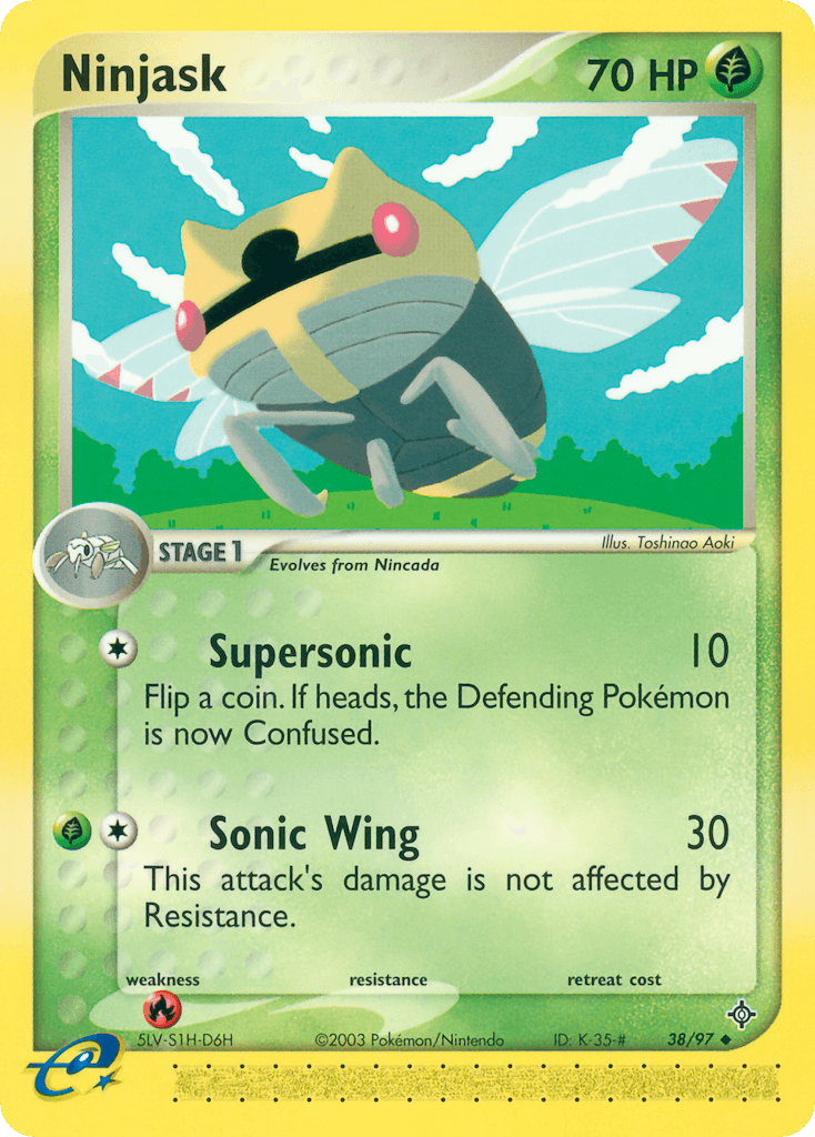 Carta Pokémon Ninjask 38